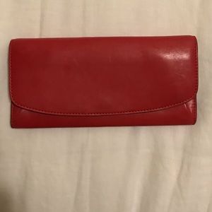 Coach leather envelope wallet